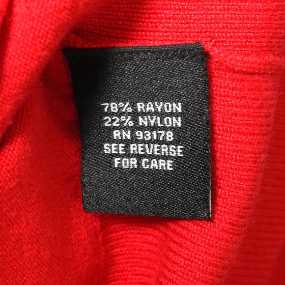 2/$23 Premise Studio 8 Button Cardigan Sweater Red w/Stylish Buttons - XL - Picture 6 of 6